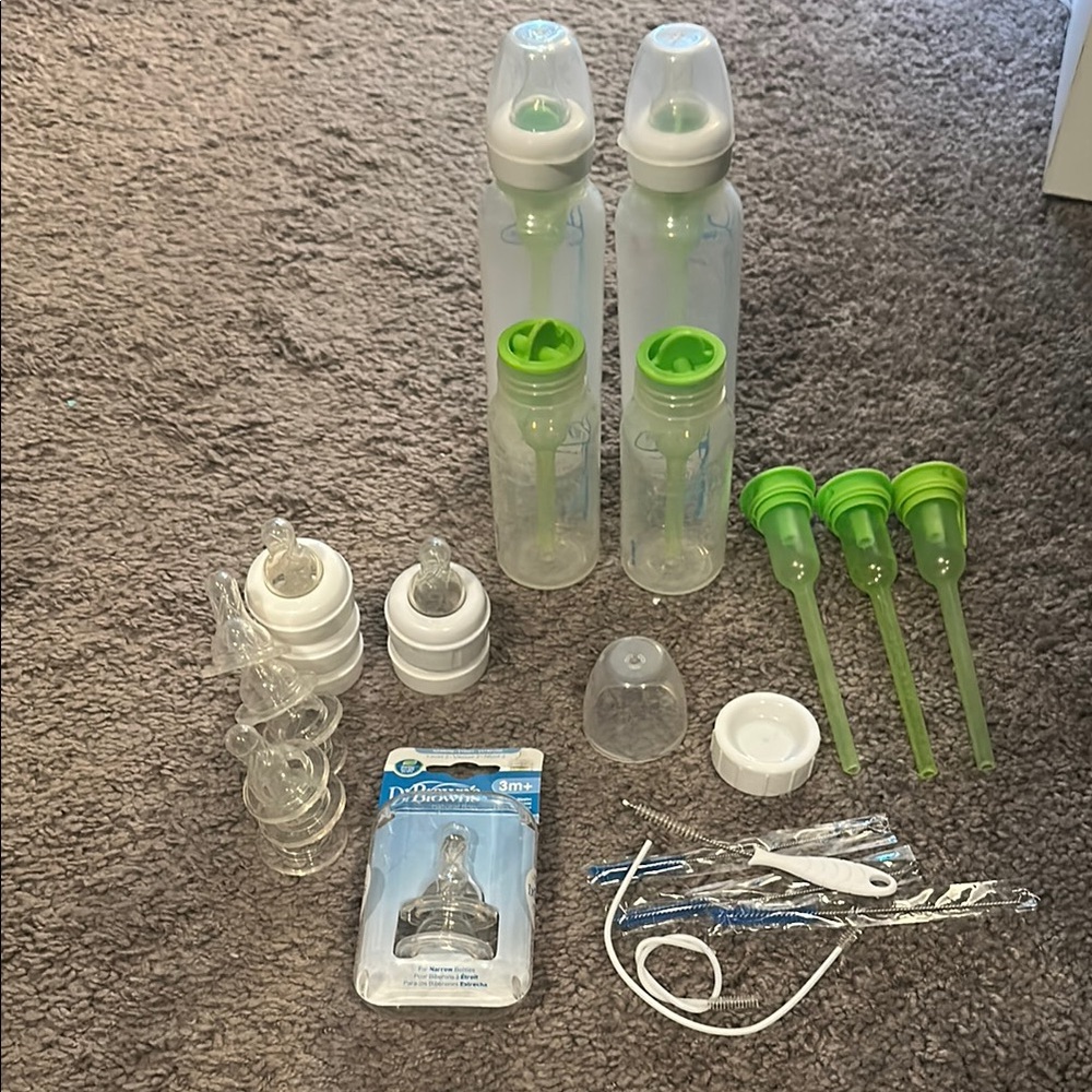 Dr. Browns Baby Bottle Set and extra nipples